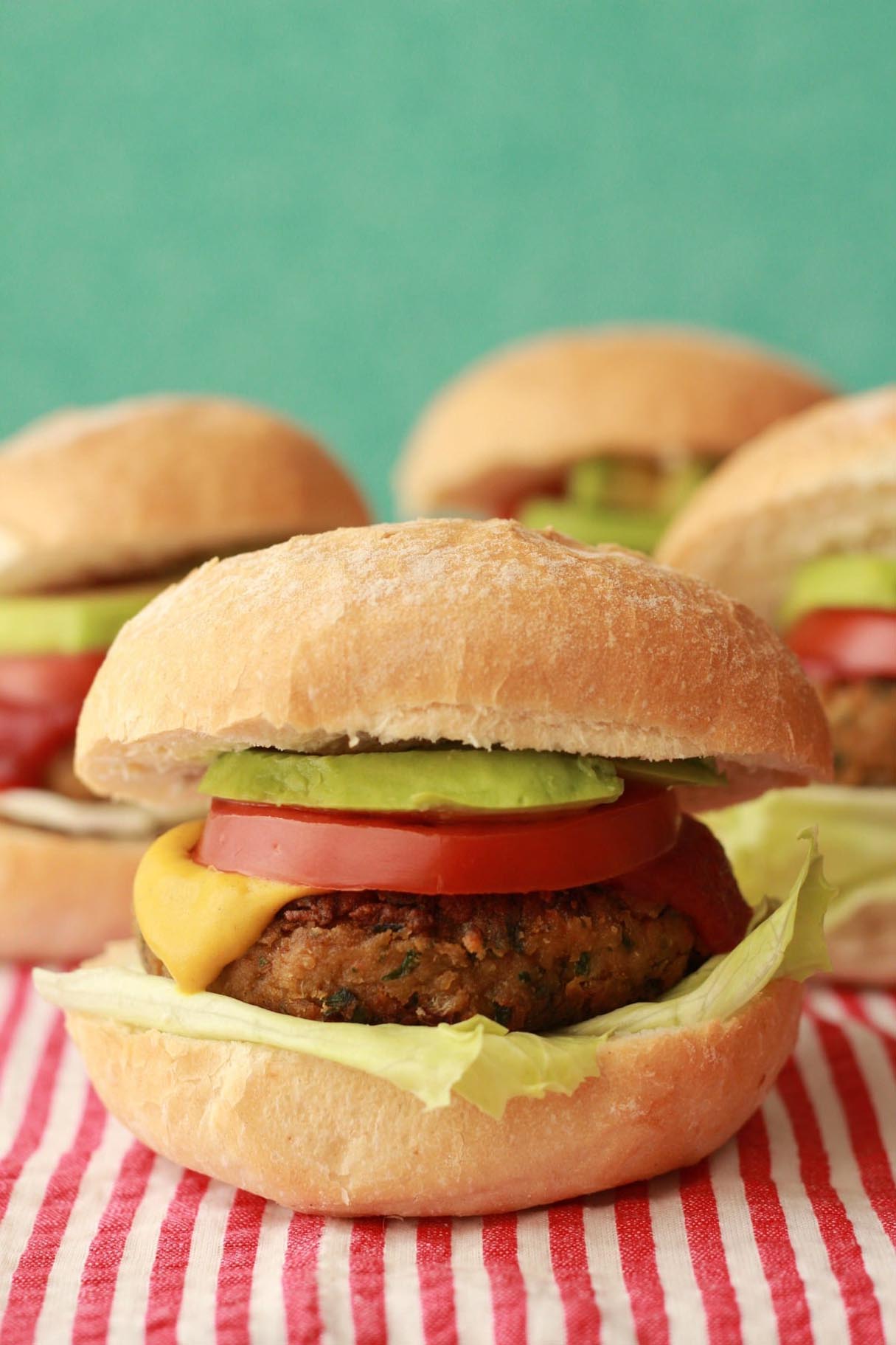 Wonderfully Savory Vegan Chickpea Burgers