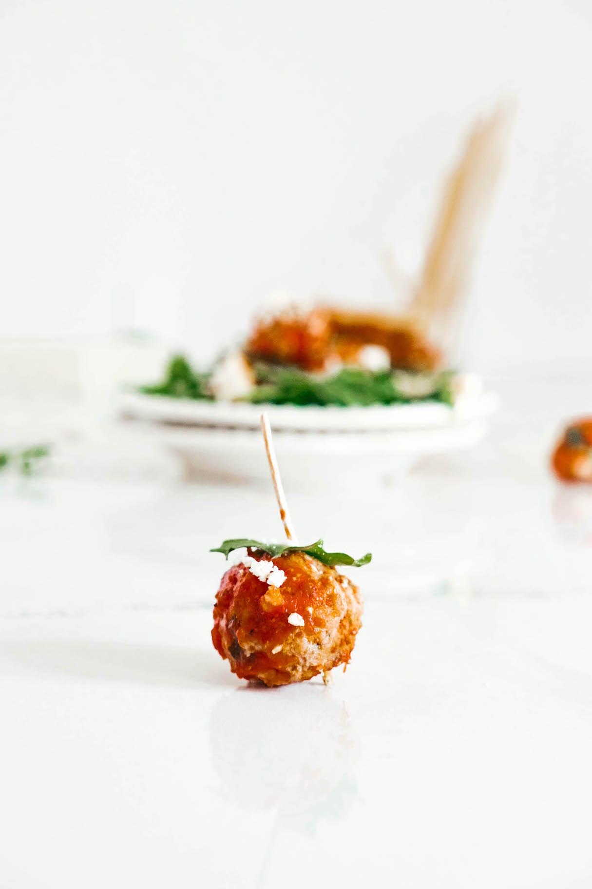 Bruschetta Turkey Meatballs