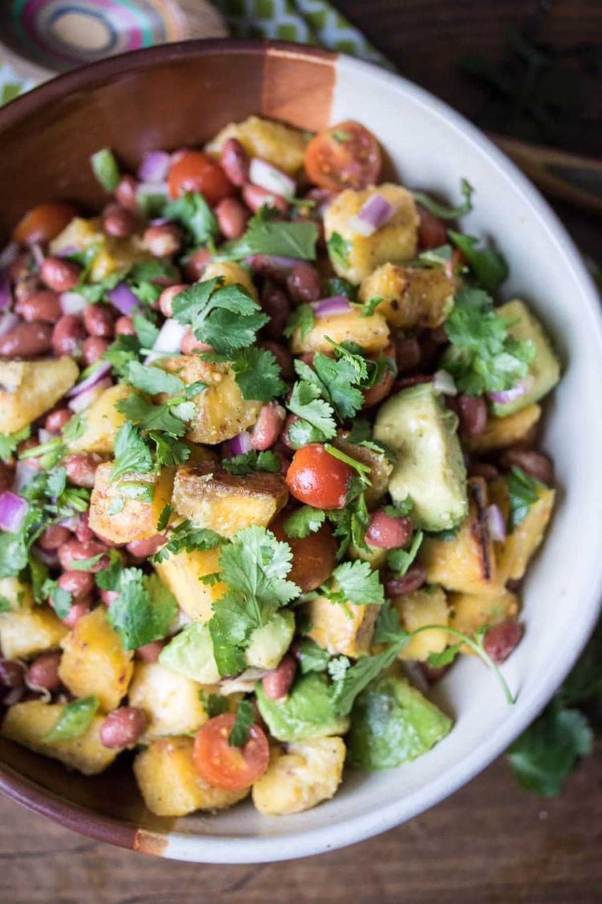 Caribbean Plantain & Avocado Salad