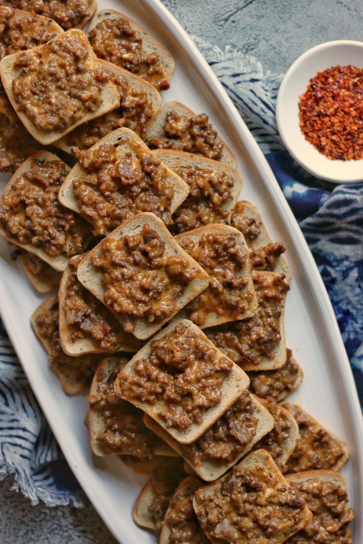 Cocktail Rye Bread Appetizers – Party Pizza Appetizers