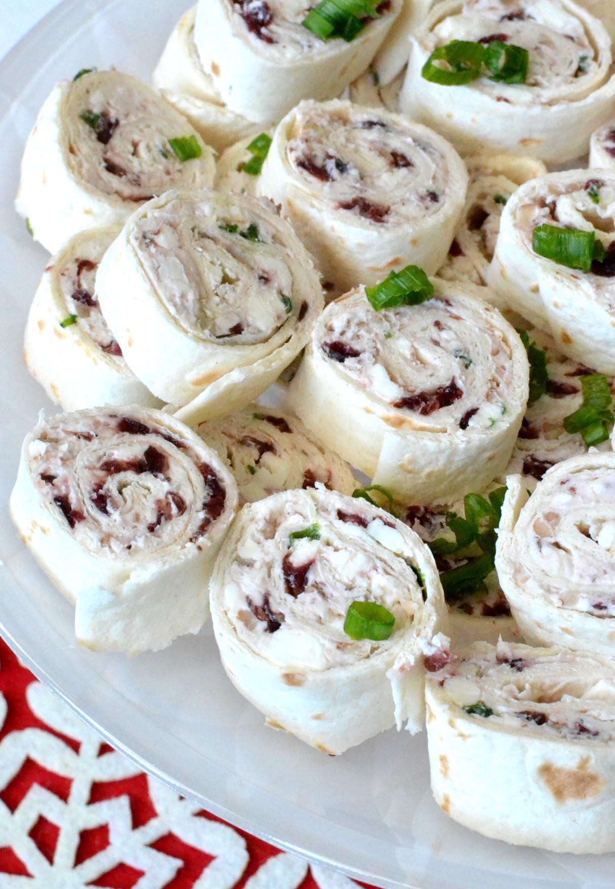 Cranberry Cream Cheese Pinwheels