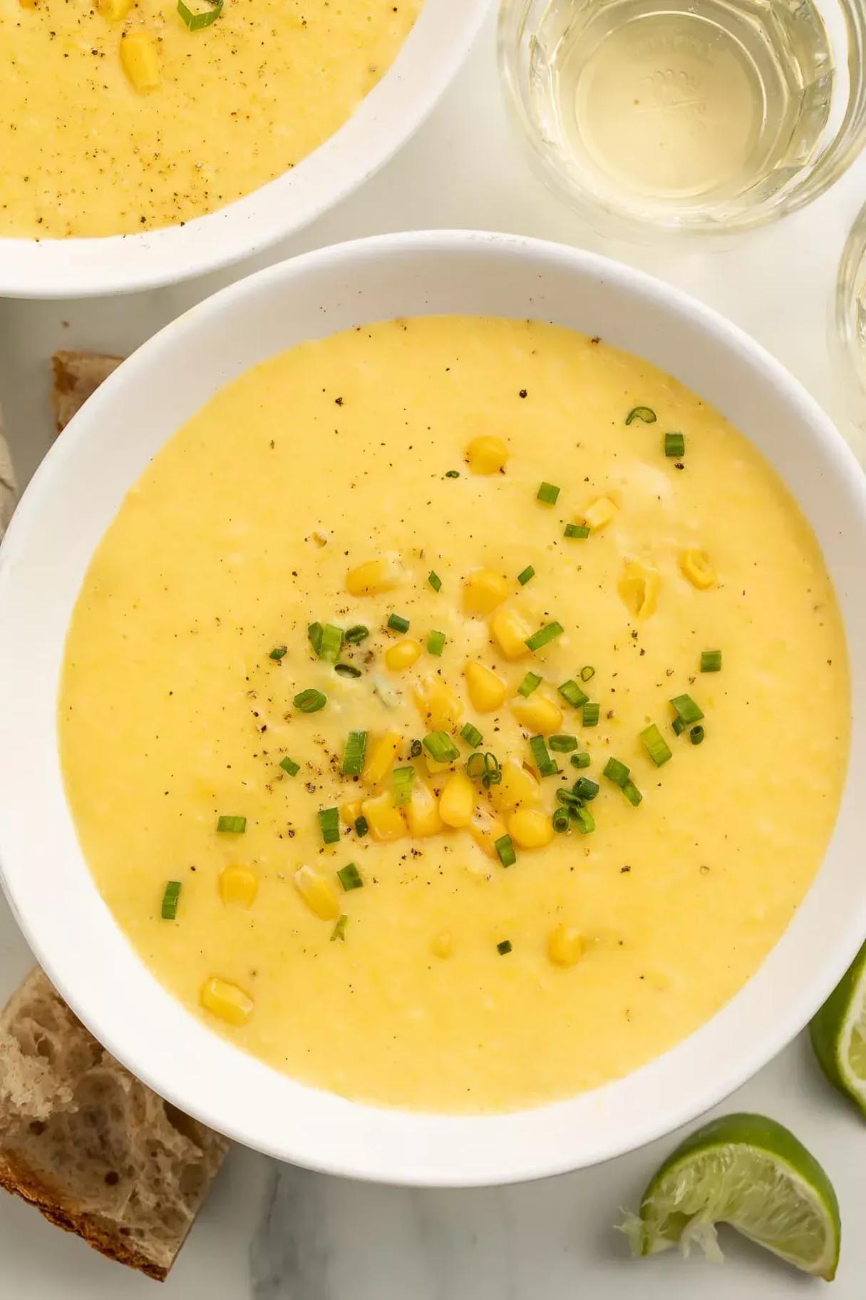 Creamy Corn And Vegetable Soup (Without Cream)