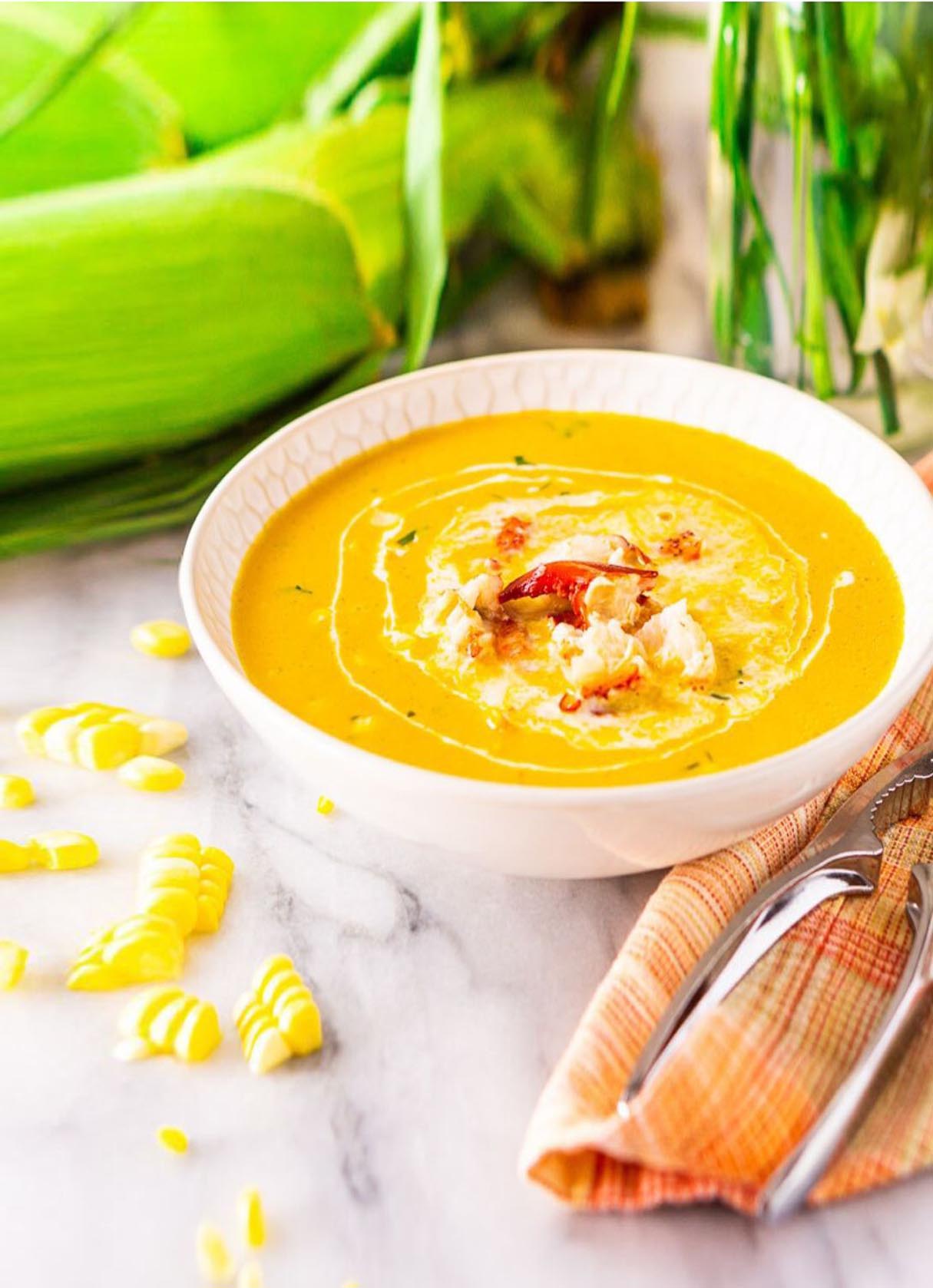 Herbed Summer Lobster and Corn Chowder