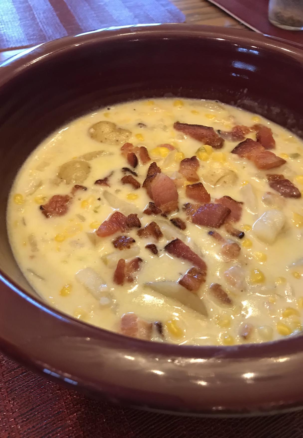 Instant Pot Bacon Corn Chowder