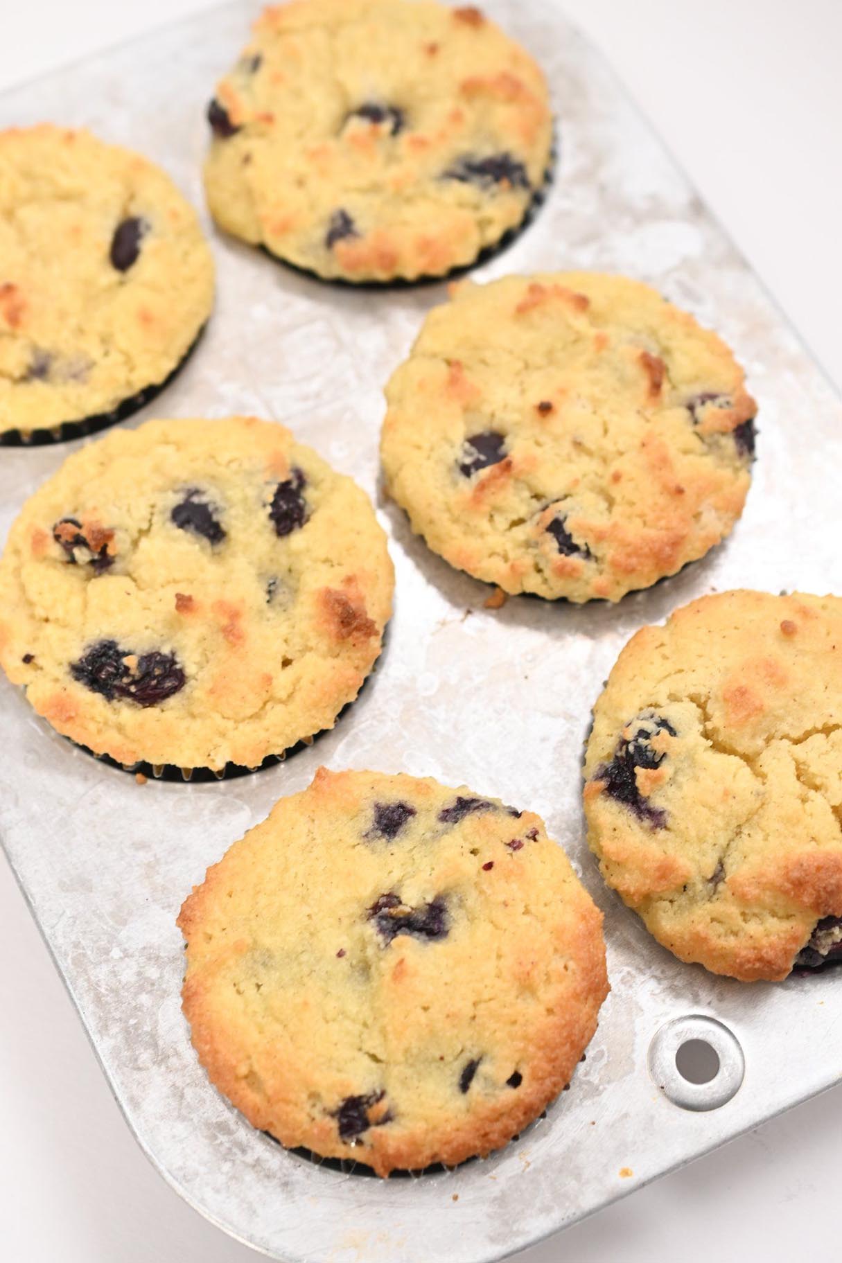 Keto Lemon Blueberry Muffins