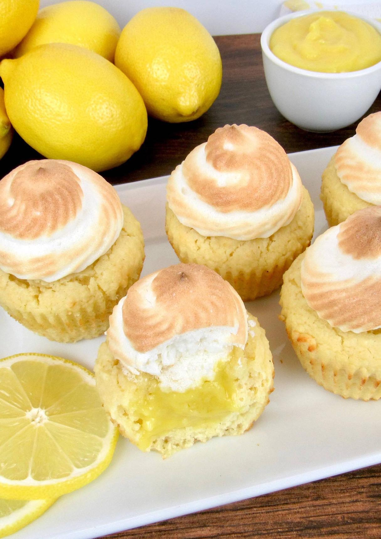 Lemon Meringue Cupcakes - Keto, Low Carb & Gluten Free