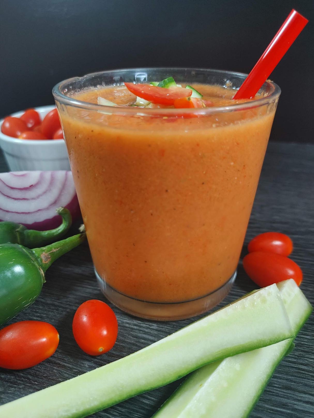 Sweet Corn and Tomato Gazpacho