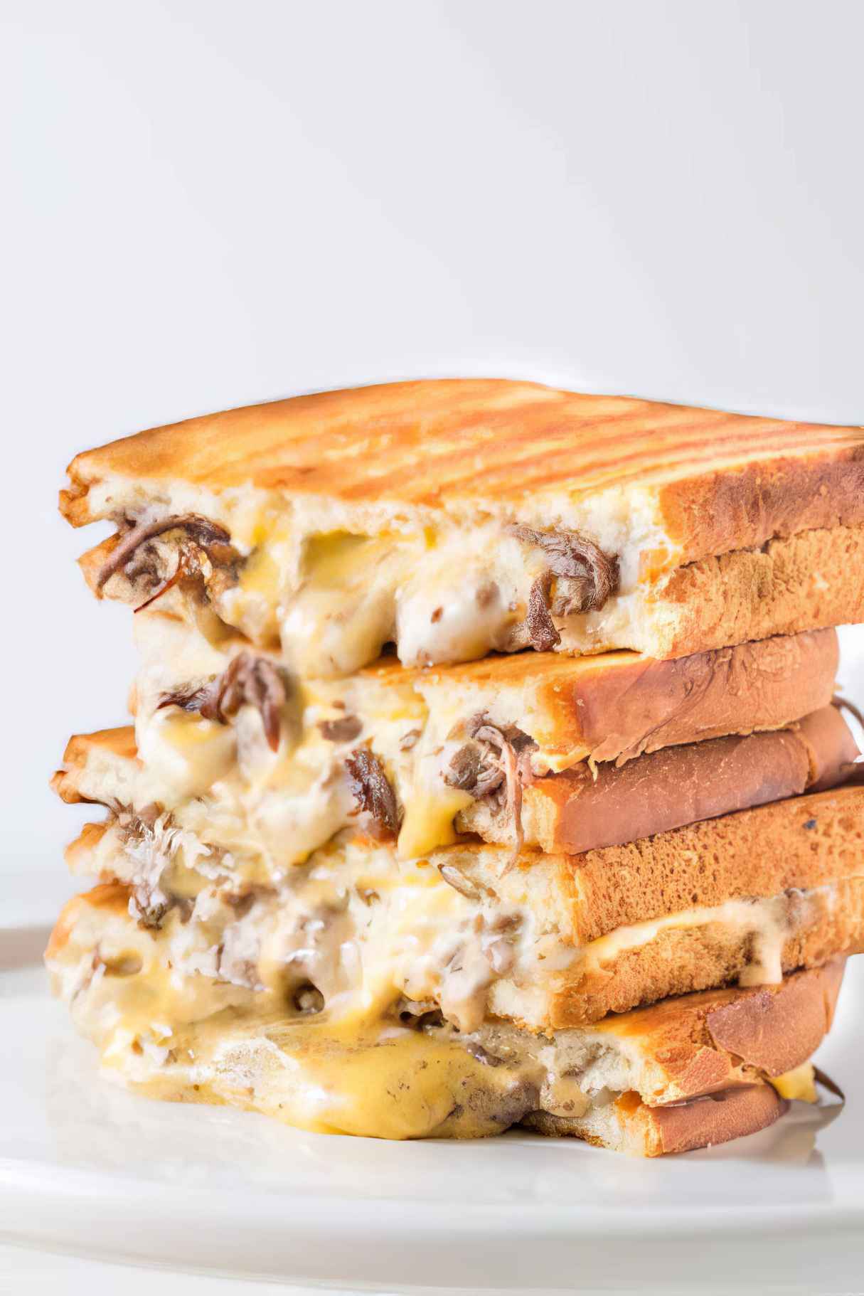 15-Minute Philly Cheese Steak Grilled Cheese
