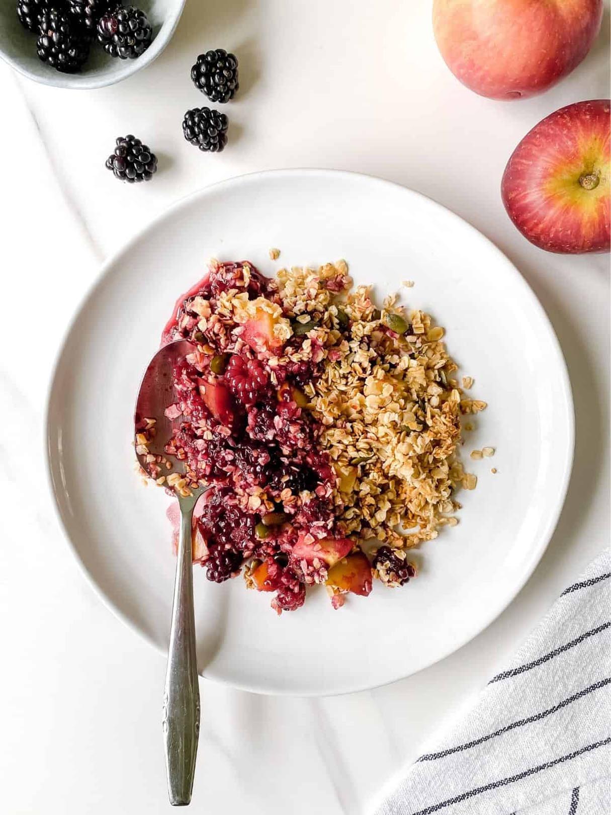 Blackberry Apple Crisp