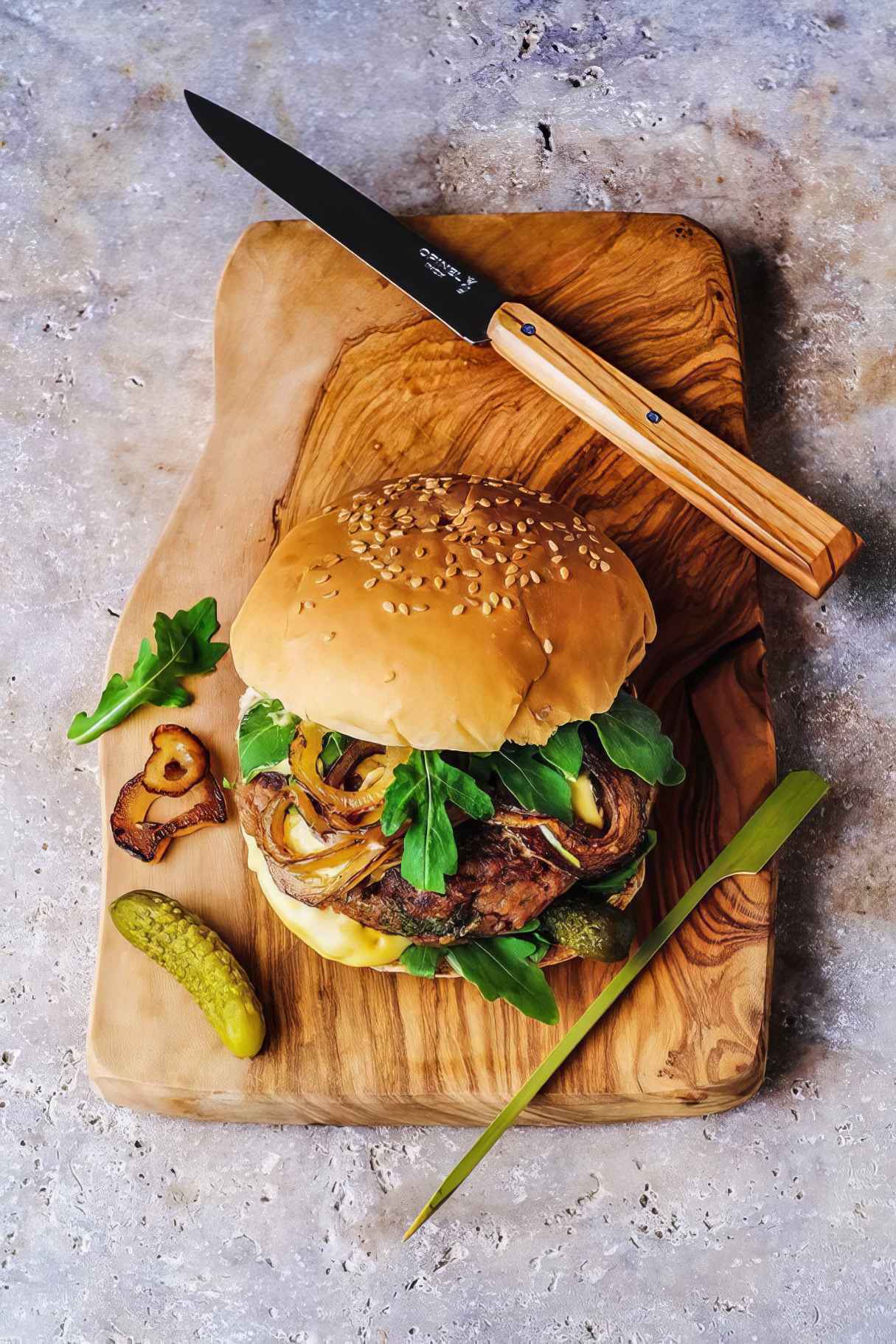Easy Bean Burger with Mustard Mayo (Vegan in 15)