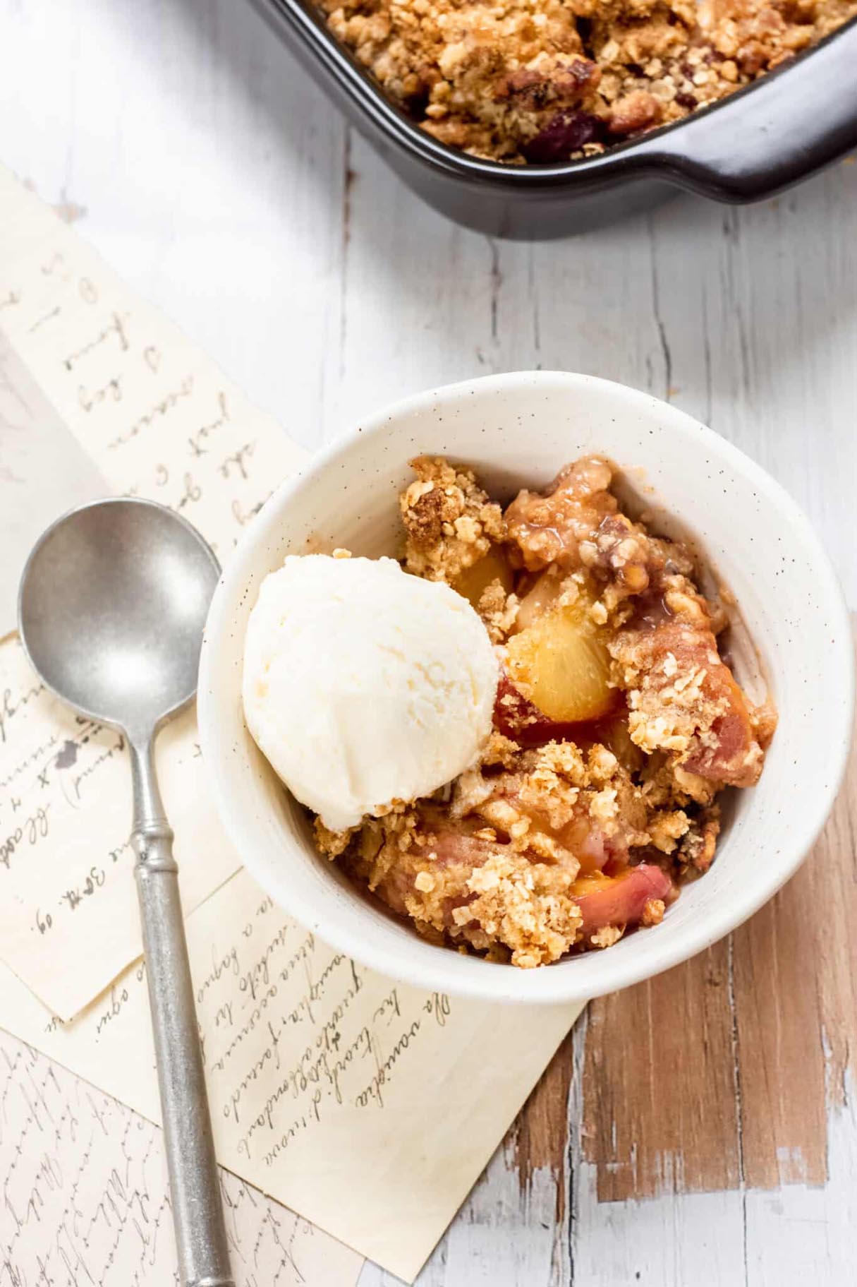 Easy Peach Crisp Recipe With Oatmeal