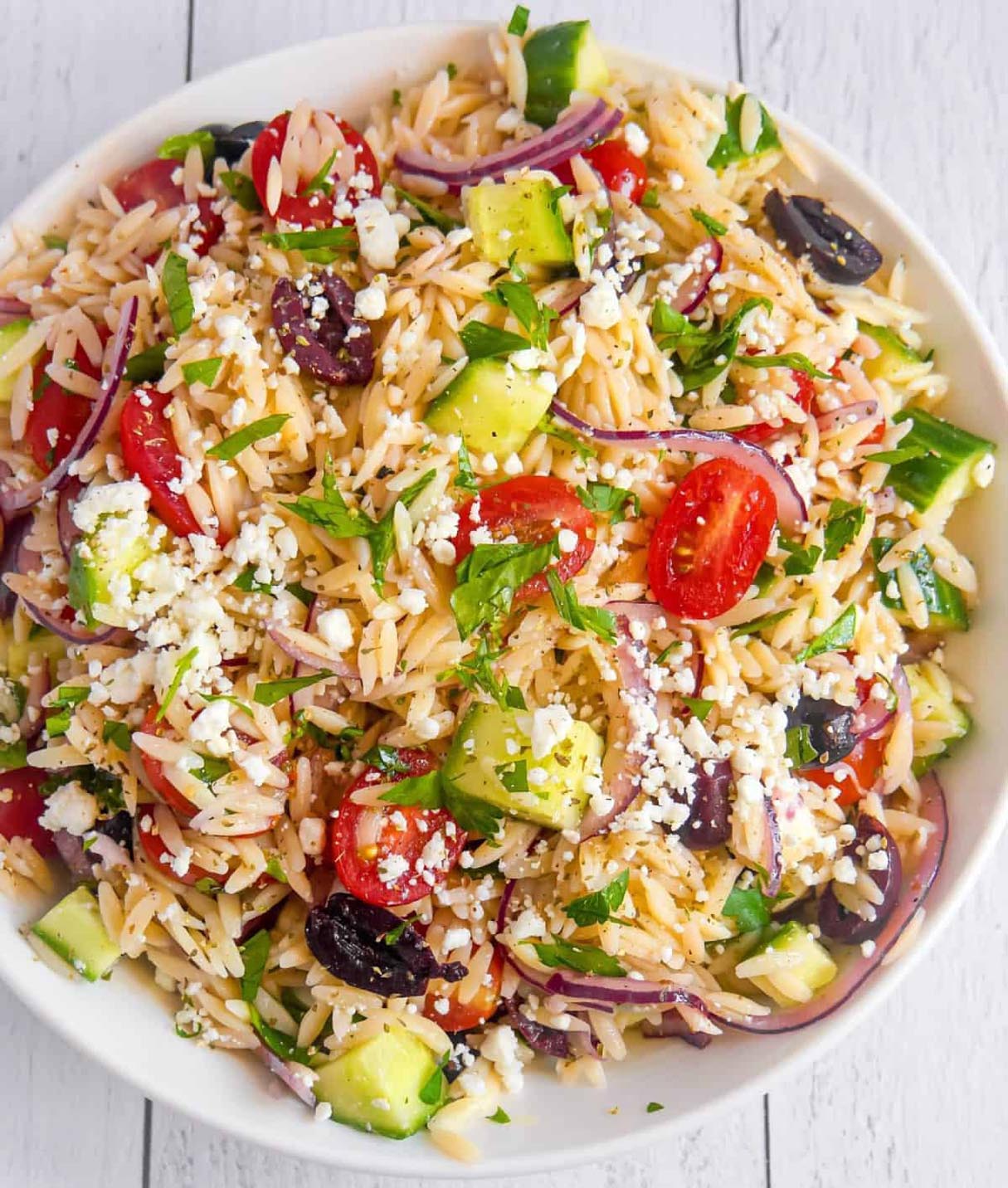 Greek Orzo Pasta Salad Recipe