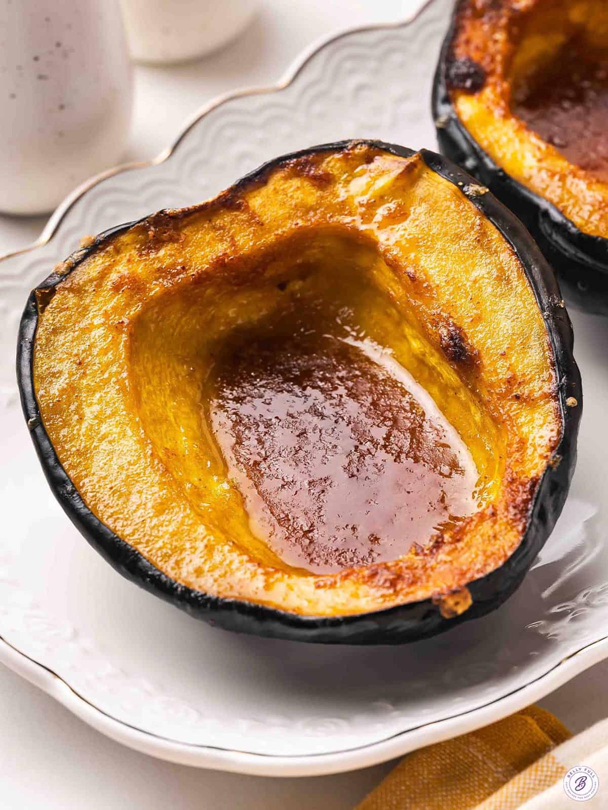 Roasted Acorn Squash with Butter, Brown Sugar and Cayenne