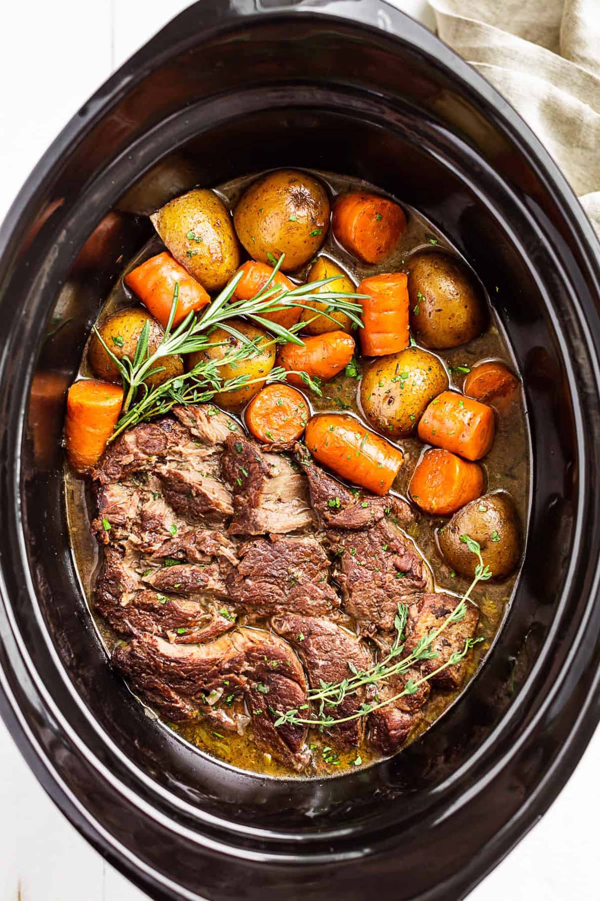 Slow Cooker German Style Pot Roast
