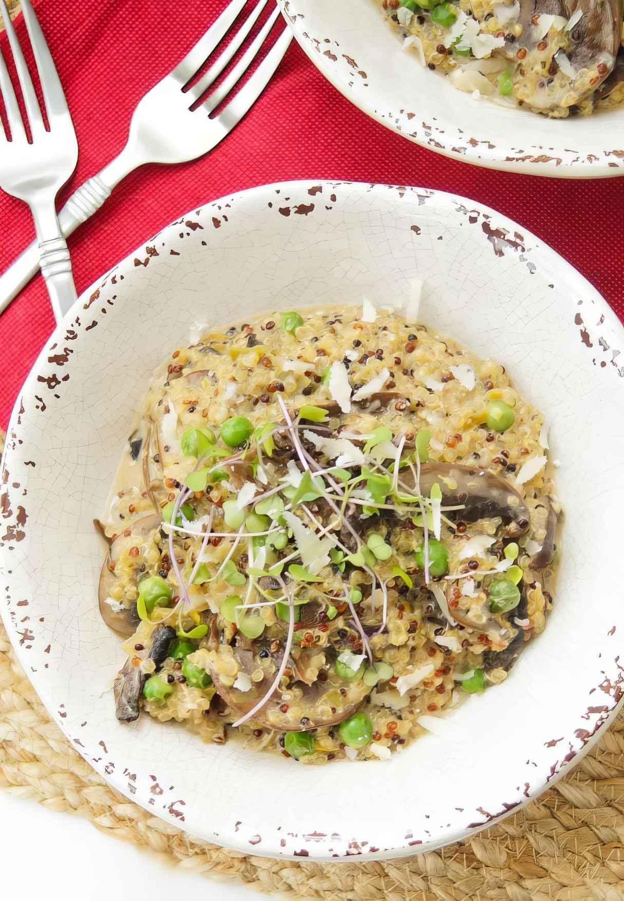 The Best Ever Wild Mushroom Quinoa Risotto (Quinotto)