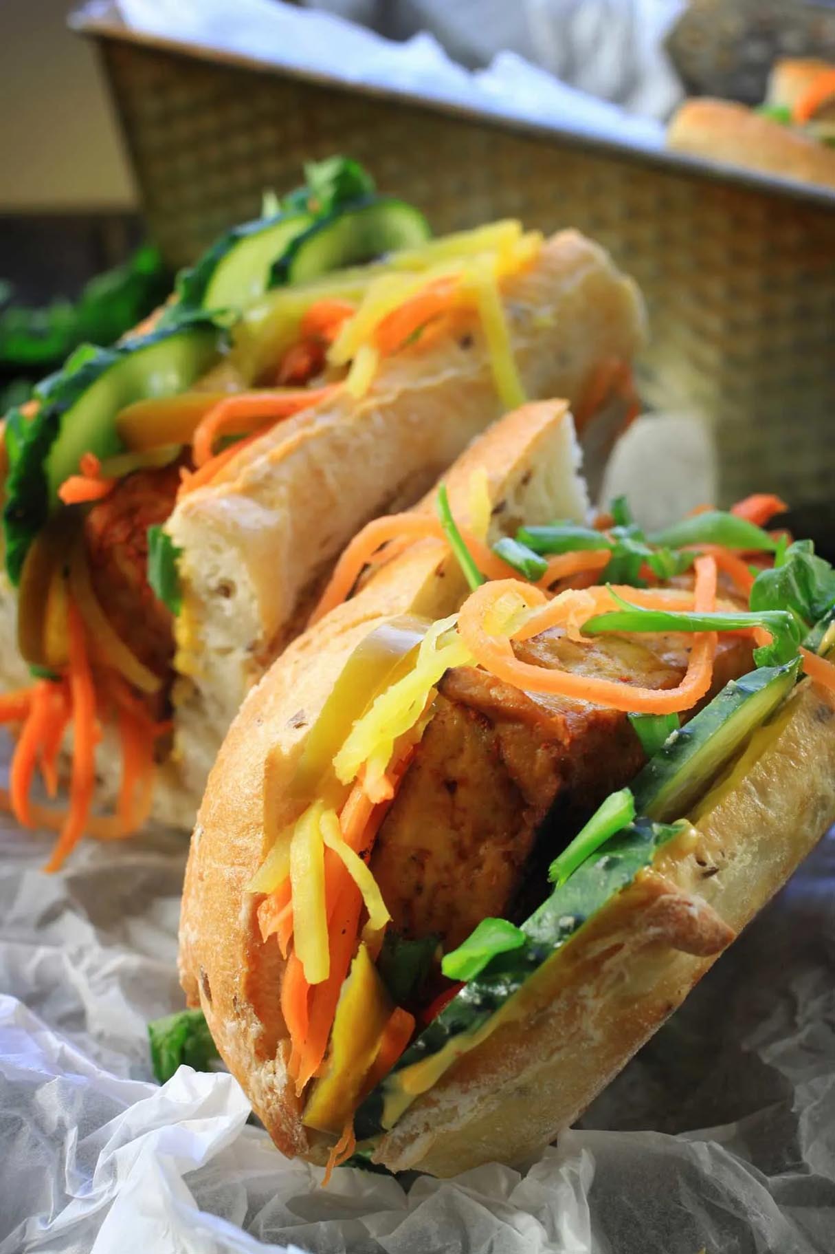 Tofu Banh Mi - Vietnamese Tofu Sandwich