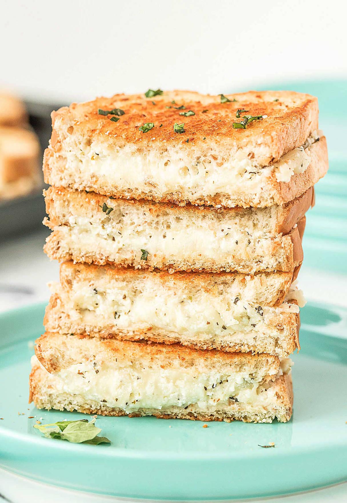 White Pizza Grilled Cheese Sandwiches